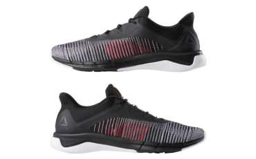 Reebok Men's Fast Tempo Flexweave® Shoes Black Neon Red